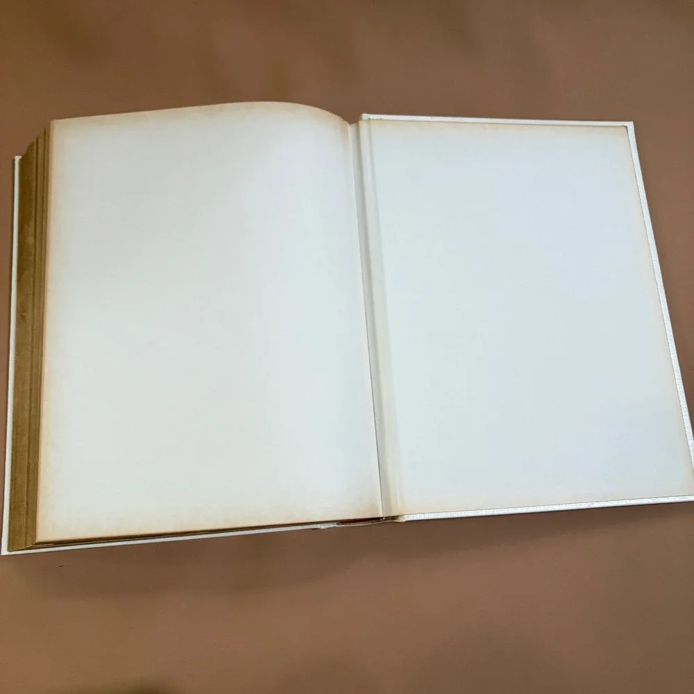 Vintage 1987 Holy Bible King James Version KJV Red Letter White Gold P.S.I.